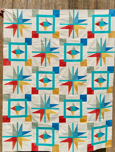 Window of Stars Quilt Pattern Digital Download