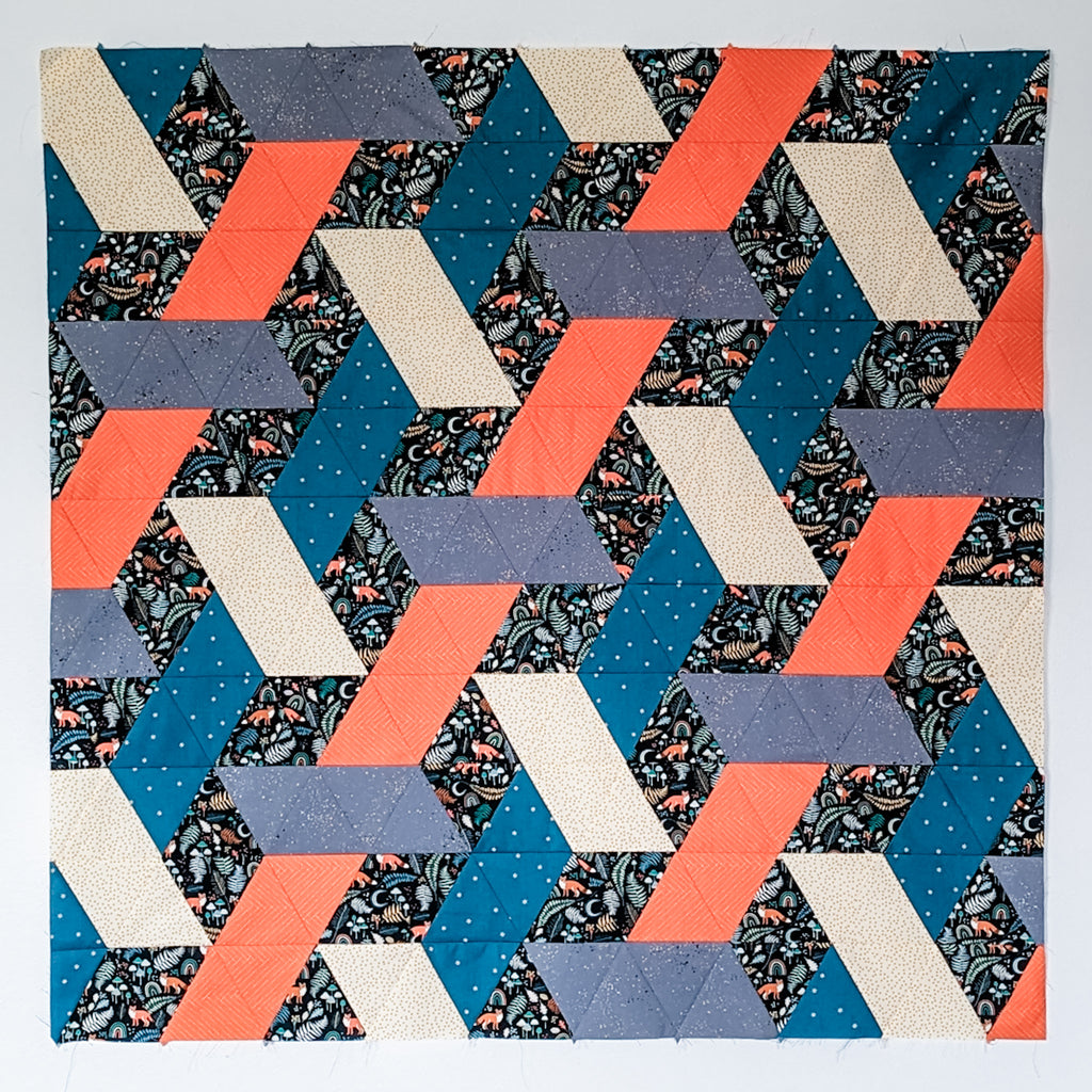 Patterns With Triangles Woven Triangles Quilt Pattern Digital Download – Cork and Thread, LLC