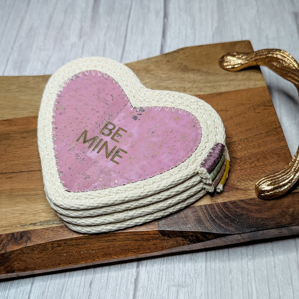 Conversation Hearts Coaster Kit