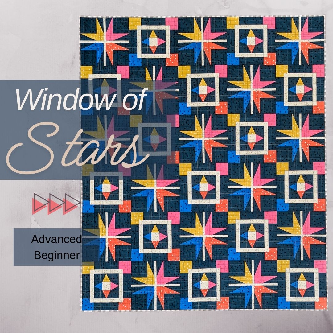 Window of Stars Quilt Pattern Digital Download