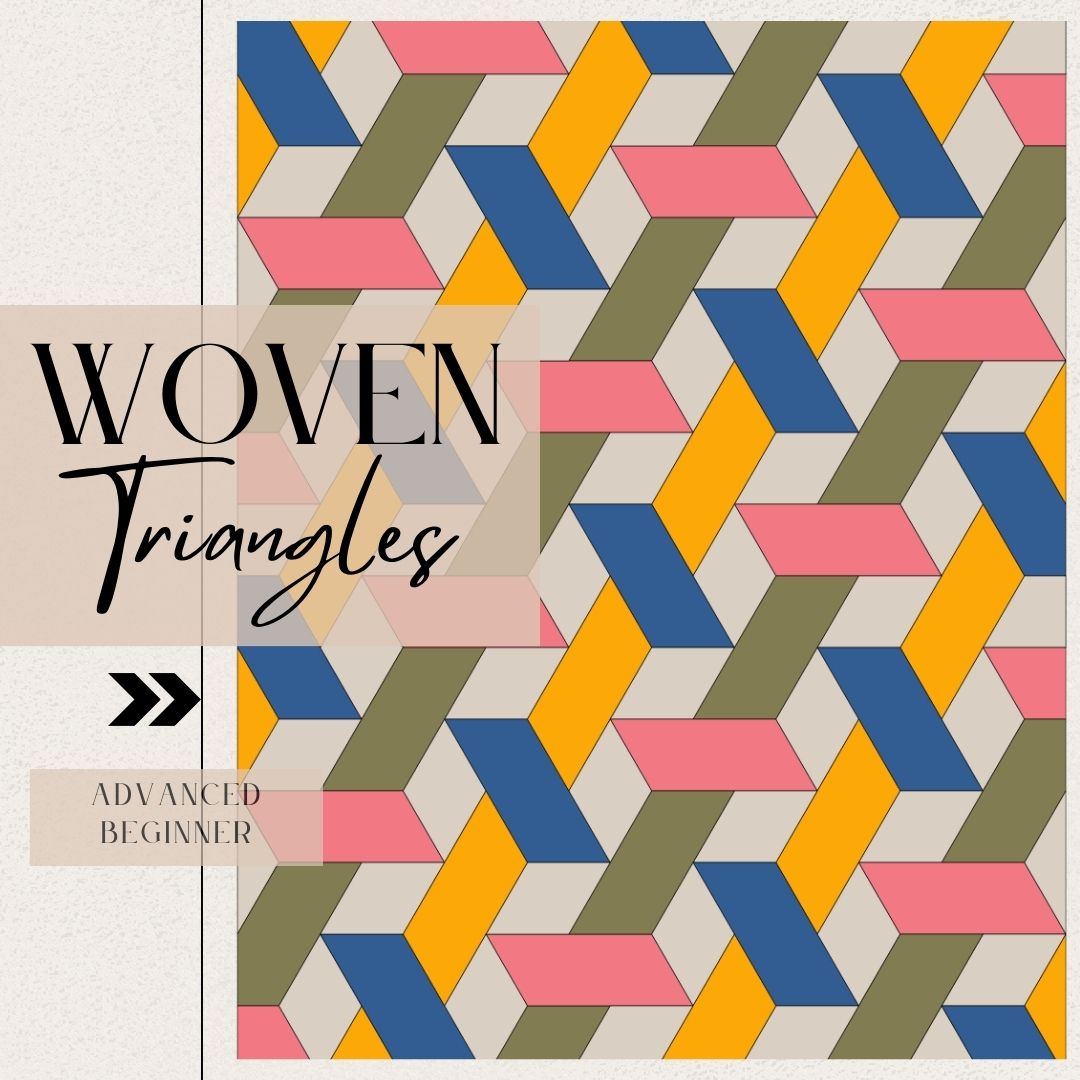 Woven Triangles Quilt Pattern Digital Download – Cork and Thread, LLC