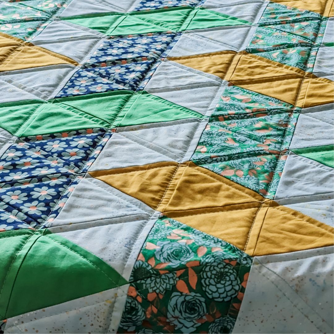 Patterns With Triangles Woven Triangles Quilt Pattern Digital Download – Cork and Thread, LLC