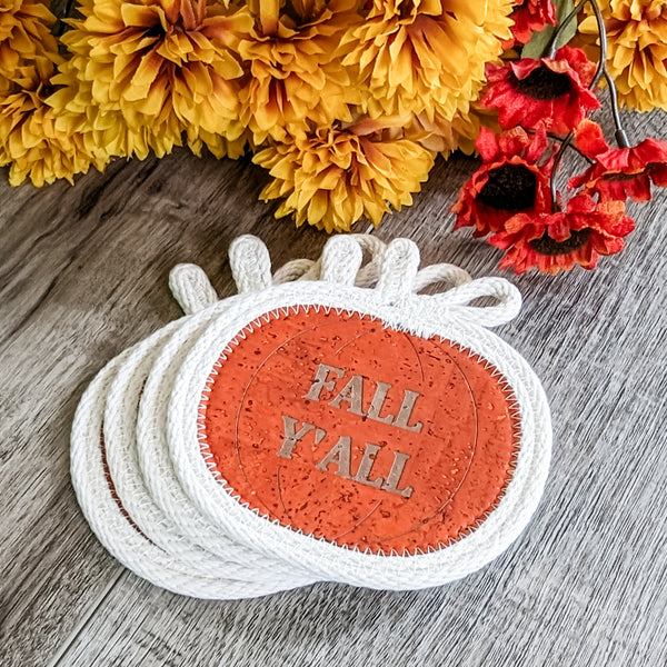 Pumpkin Coasters