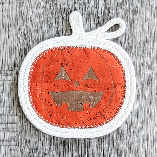 Jack-o'-lantern Pumpkin Coasters