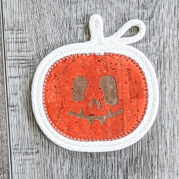 Jack-o'-lantern Pumpkin Coasters